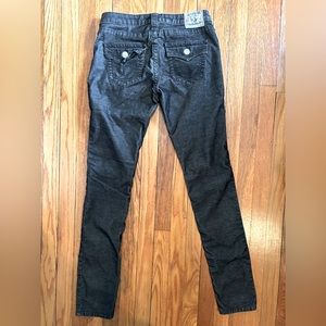 True Religion Black Corduroy Jeans